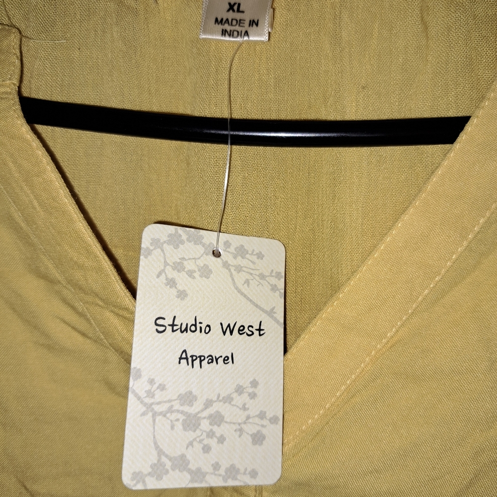 Yellow Embroidered Tunic - Picture 2 of 5